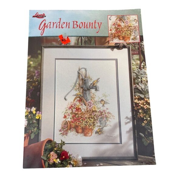 Cross Stitch Pattern Leisure Arts Garden Bounty - Picture 1 of 2